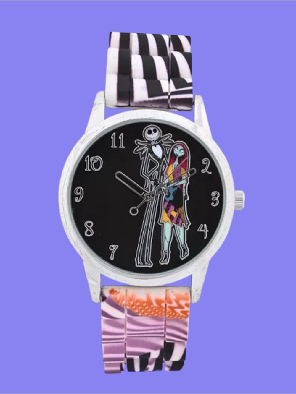 Nightmare Before Christmas Jack Skellington and Sally Analog Watch